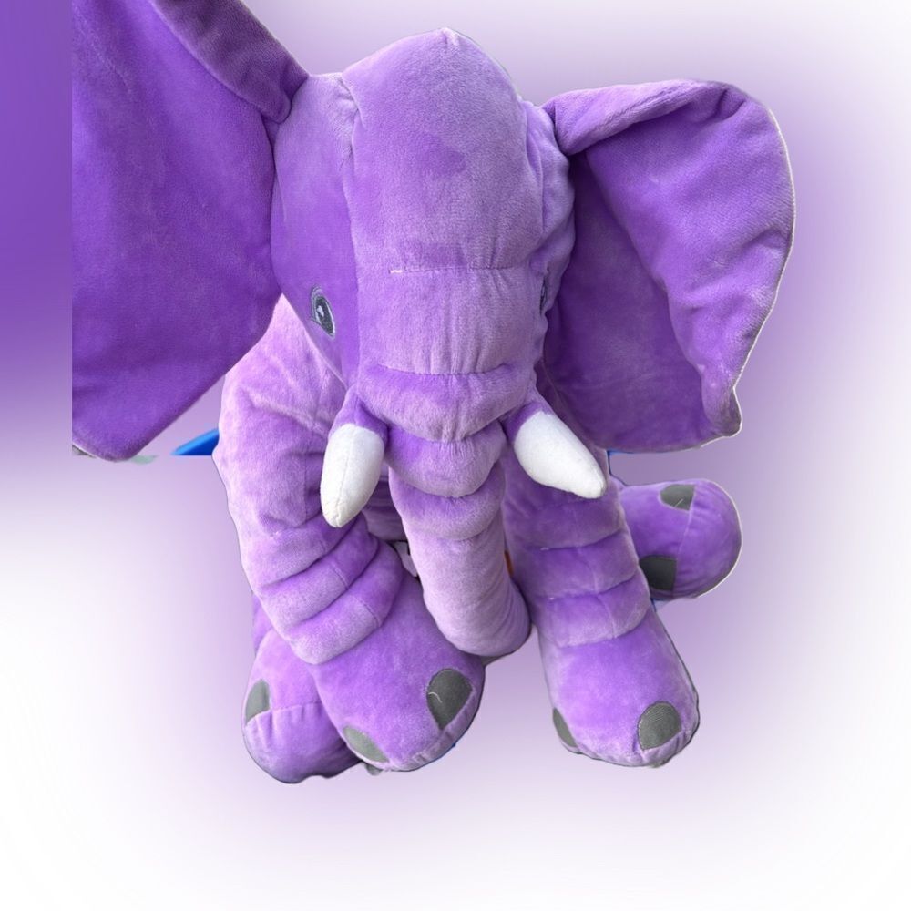 Large Purple Elephant Stuffed Animal